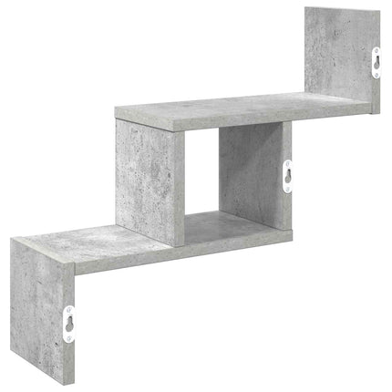 Væghylde Betongrå 48 x 15 x 42 cm Konstrueret træ