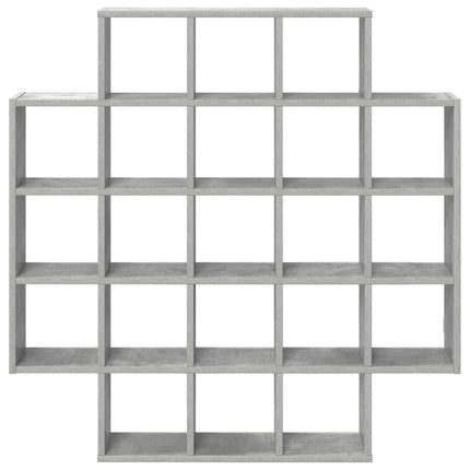 Væghylde Betongrå 100 x 13 x 100 cm Konstrueret træ
