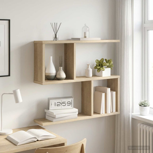 Væghylde Sonoma-eg 60 x 12 x 50,5 cm Konstrueret træ