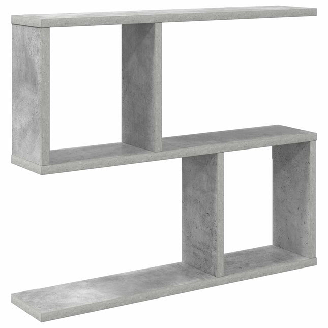 Væghylde Betongrå 60 x 12 x 50,5 cm Konstrueret træ