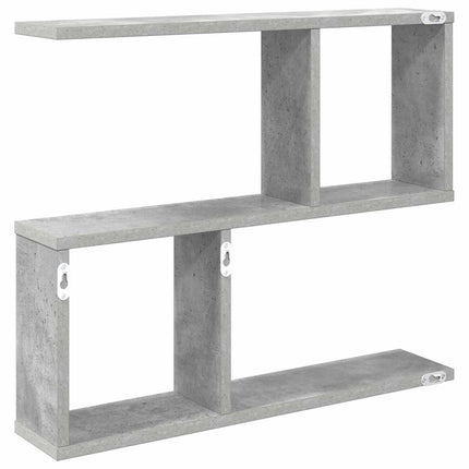 Væghylde Betongrå 60 x 12 x 50,5 cm Konstrueret træ