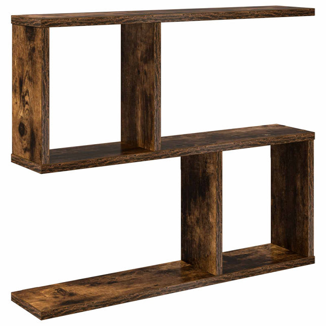 Væghylde Røget eg 60 x 12 x 50,5 cm Konstrueret træ