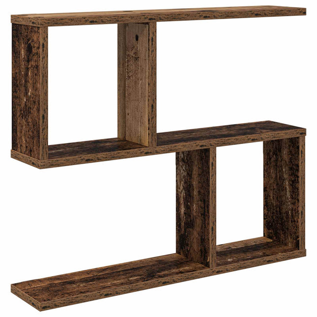Væghylde Gammelt træ 60 x 12 x 50,5 cm Konstrueret træ