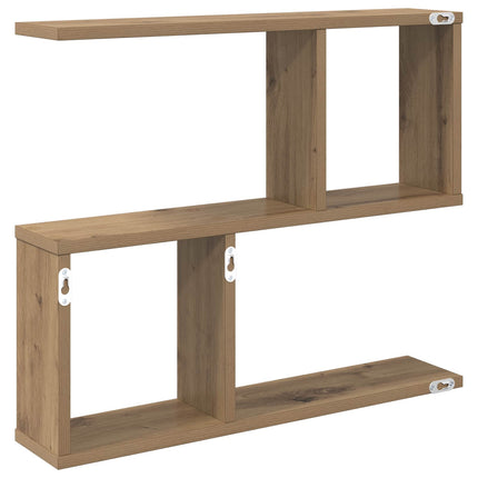 Væghylde Artisan-eg 60 x 12 x 50,5 cm Konstrueret træ
