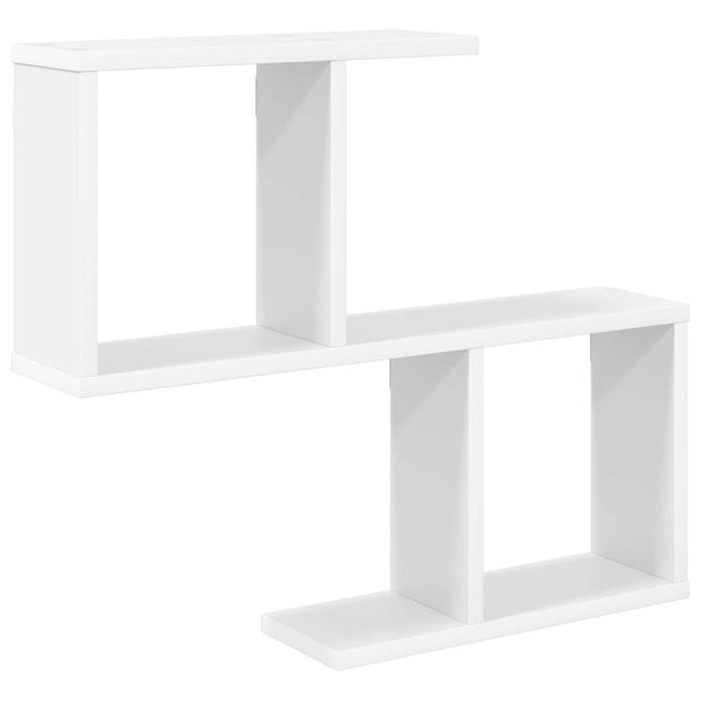 Væghylde Hvid 60 x 12 x 50,5 cm Konstrueret træ