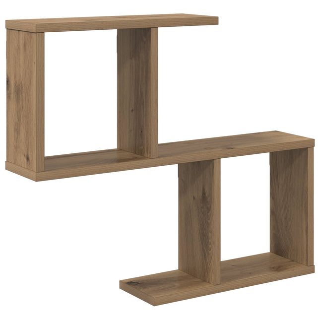 Væghylde Artisan-eg 60 x 12 x 50,5 cm Konstrueret træ