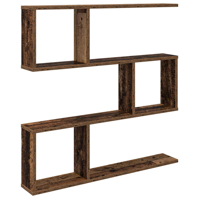 Væghylde Gammelt træ 80 x 12 x 79,5 cm Konstrueret træ