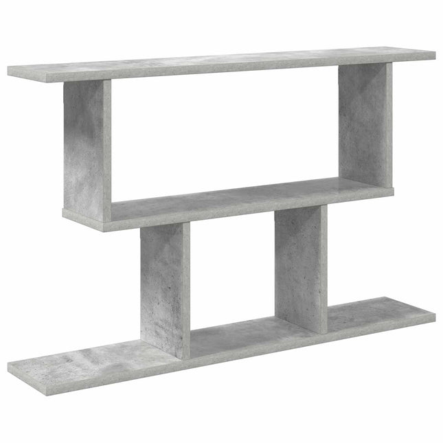 Væghylde Betongrå 80 x 15 x 50,5 cm Konstrueret træ