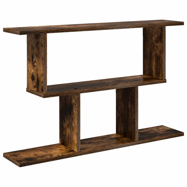 Væghylde Røget eg 80 x 15 x 50,5 cm Konstrueret træ