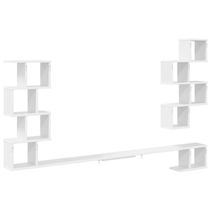 Væghængt TV-hylde Hvid 160 x 15 x 94 cm Konstrueret træ