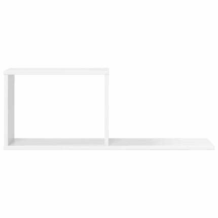 Svævehylder Hvid 80 x 15 x 30 cm Konstrueret træ
