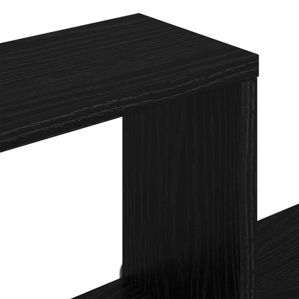 Svævehylder Sort eg 80 x 15 x 30 cm Konstrueret træ