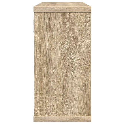 Svævehylder 2 pcs Sonoma-eg 80 x 15 x 30 cm Konstrueret træ
