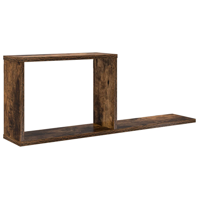 Svævehylder Røget eg 80 x 15 x 30 cm Konstrueret træ