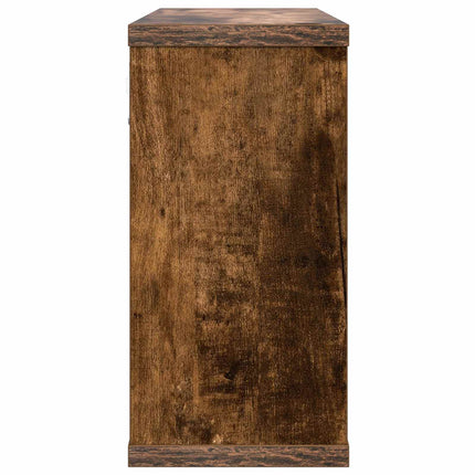Svævehylder 2 pcs Røget eg 80 x 15 x 30 cm Konstrueret træ