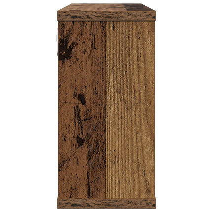 Svævehylder 2 pcs Gammelt træ 80 x 15 x 30 cm Konstrueret træ