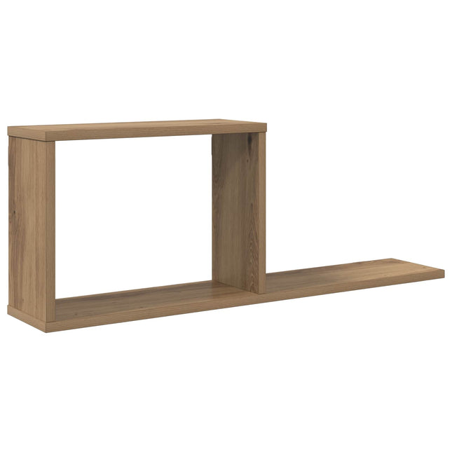 Svævehylder Artisan-eg 80 x 15 x 30 cm Konstrueret træ