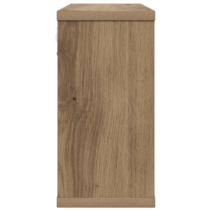 Svævehylder 2 pcs Artisan-eg 80 x 15 x 30 cm Konstrueret træ