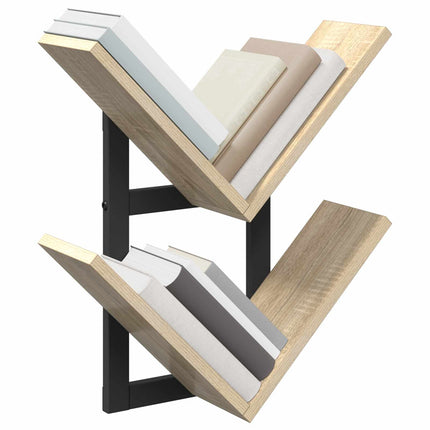 Væghængt Flydende Hylde 2 pcs Sonoma-eg 43 x 15 x 47 cm