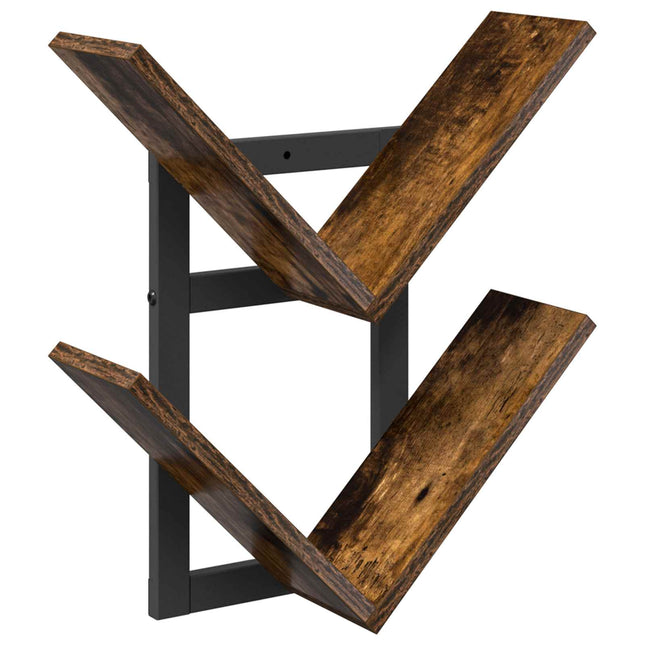 Væghængt Flydende Hylde Røget eg 43 x 15 x 47 cm