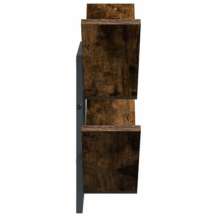 Væghængt Flydende Hylde 2 pcs Røget eg 43 x 15 x 47 cm