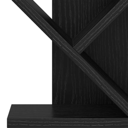 Træbogreol 3-lags 30 x 18 x 40 cm Konstrueret træ Sort eg