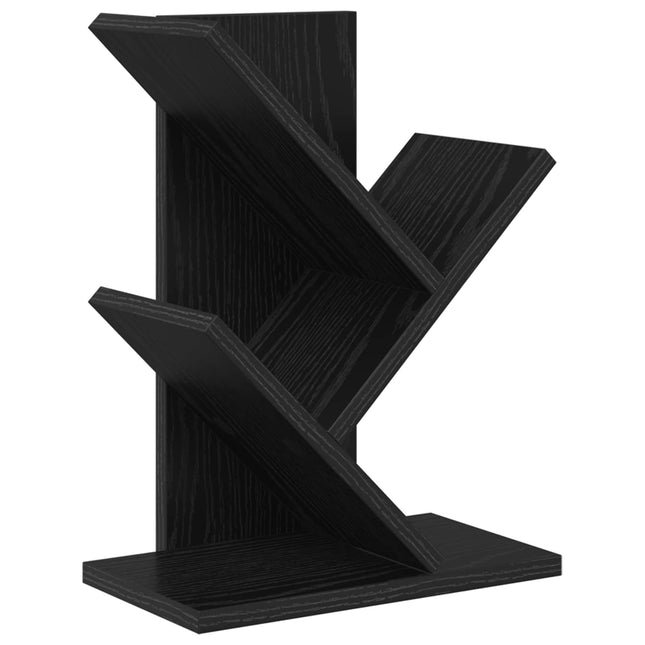Træbogreol 3-lags 30 x 18 x 40 cm Konstrueret træ Sort eg