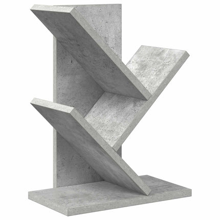 Træbogreol 3-lags 30 x 18 x 40 cm Konstrueret træ Betongrå