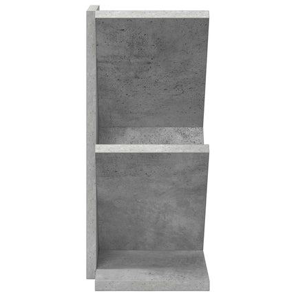 Træbogreol 3-lags 30 x 18 x 40 cm Konstrueret træ Betongrå