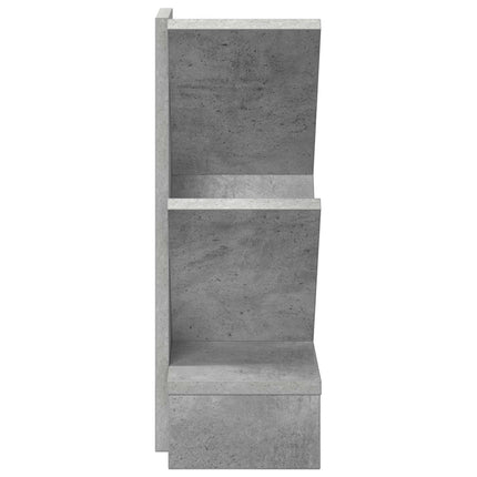Træbogreol 3-lags 30 x 18 x 48 cm Konstrueret træ Betongrå