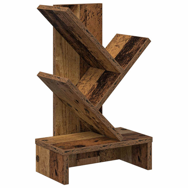 Træbogreol 3-lags 30 x 18 x 48 cm Konstrueret træ Gammelt træ