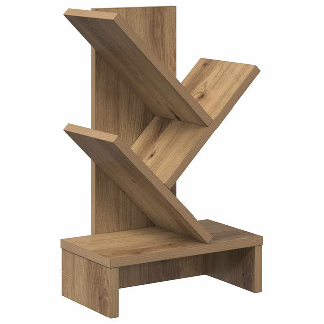 Træbogreol 3-lags 30 x 18 x 48 cm Konstrueret træ Artisan-eg