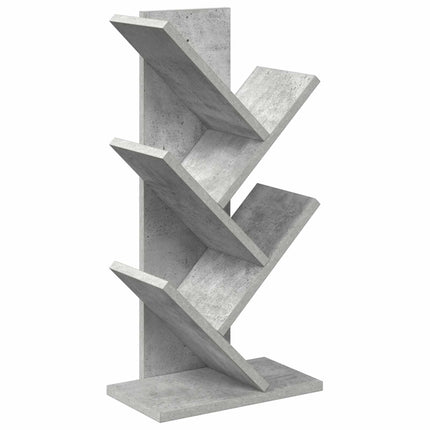 Træ Bogreol 4-Plan 30 x 18 x 60 cm Konstrueret træ Betongrå