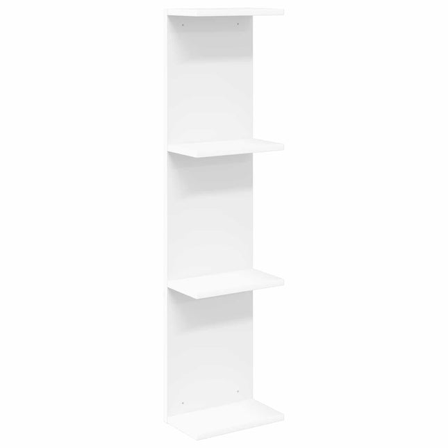 Væghylde Hvid 25 x 15 x 100 cm Konstrueret træ