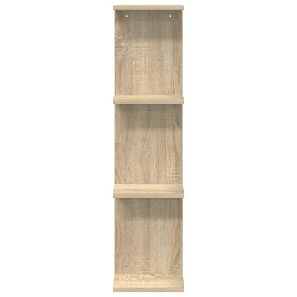 Væghylde 2 stk. Sonoma-eg 25 x 15 x 100 cm Konstrueret træ