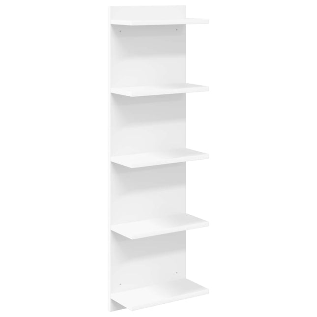 Væghylde Hvid 30 x 15 x 100 cm Konstrueret træ