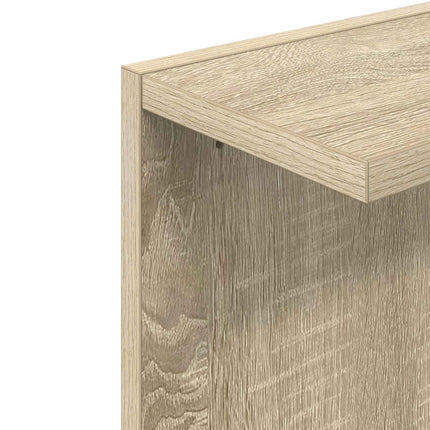 Væghylde 2 stk. Sonoma-eg 30 x 15 x 100 cm Konstrueret træ