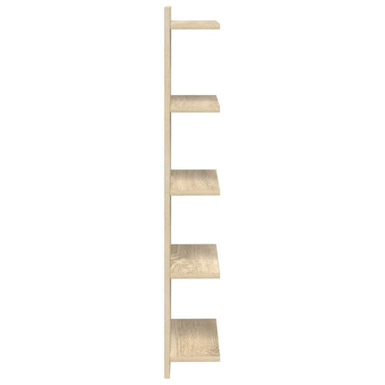 Væghylde 2 stk. Sonoma-eg 30 x 15 x 100 cm Konstrueret træ