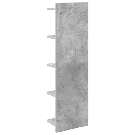 Væghylde Betongrå 30 x 15 x 100 cm Konstrueret træ