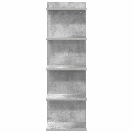 Væghylde Betongrå 30 x 15 x 100 cm Konstrueret træ