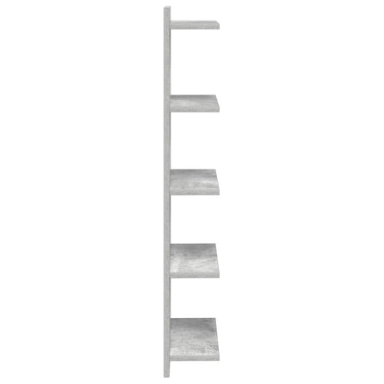 Væghylde Betongrå 30 x 15 x 100 cm Konstrueret træ