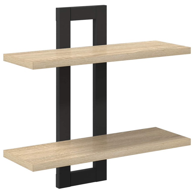 Svævehylder Sonoma-eg 40 x 15 x 40 cm Konstrueret træ