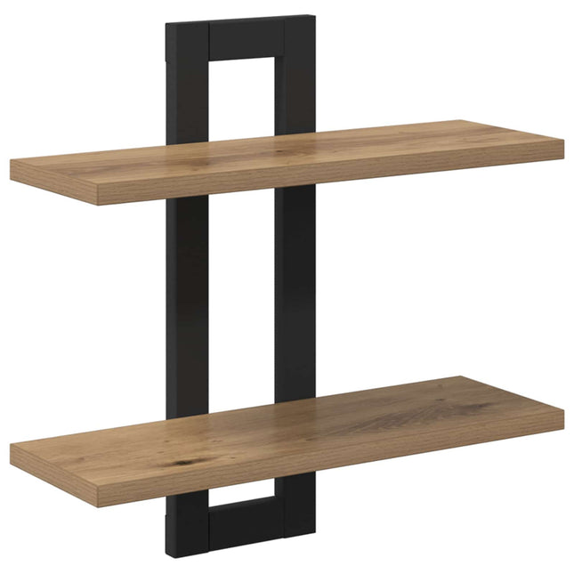 Svævehylder Artisan-eg 40 x 15 x 40 cm Konstrueret træ