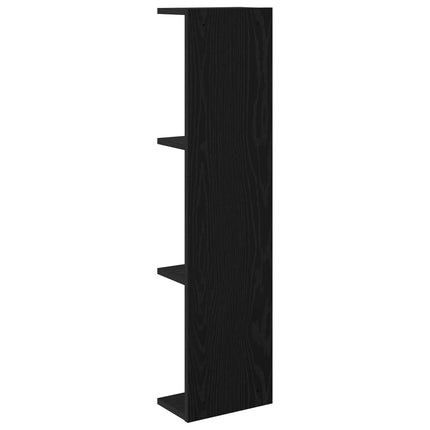 Væghylde 2 stk. Sort eg 22 x 15 x 100 cm Konstrueret træ