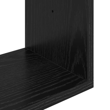 Væghylde Sort eg 130 x 10 x 50 cm Konstrueret træ