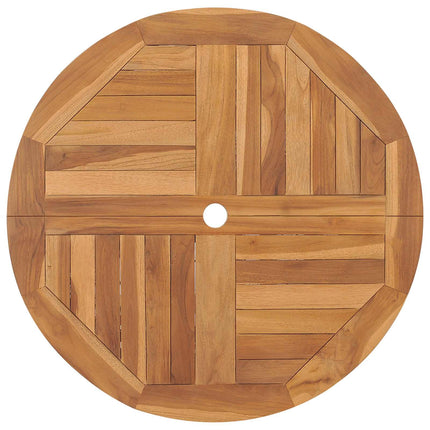 Sammenklappeligt havebord Naturfarvet Ø 90 x 75 cm