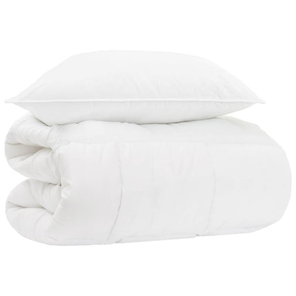Duvet og Pude Sæt 2 stk. Hvid Bambusfiber