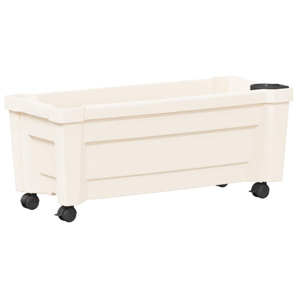 Calypso plante med hjul Hvid 79 x 35 x 33 cm PP