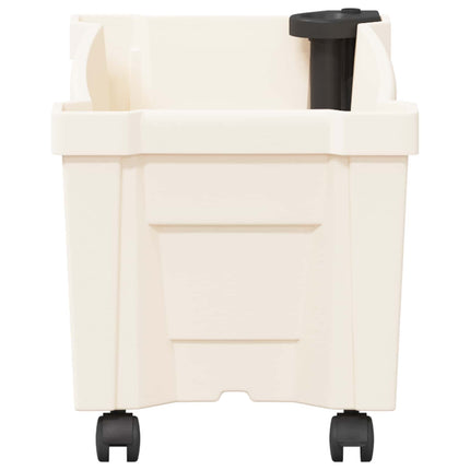 Calypso plante med hjul Hvid 79 x 35 x 33 cm PP