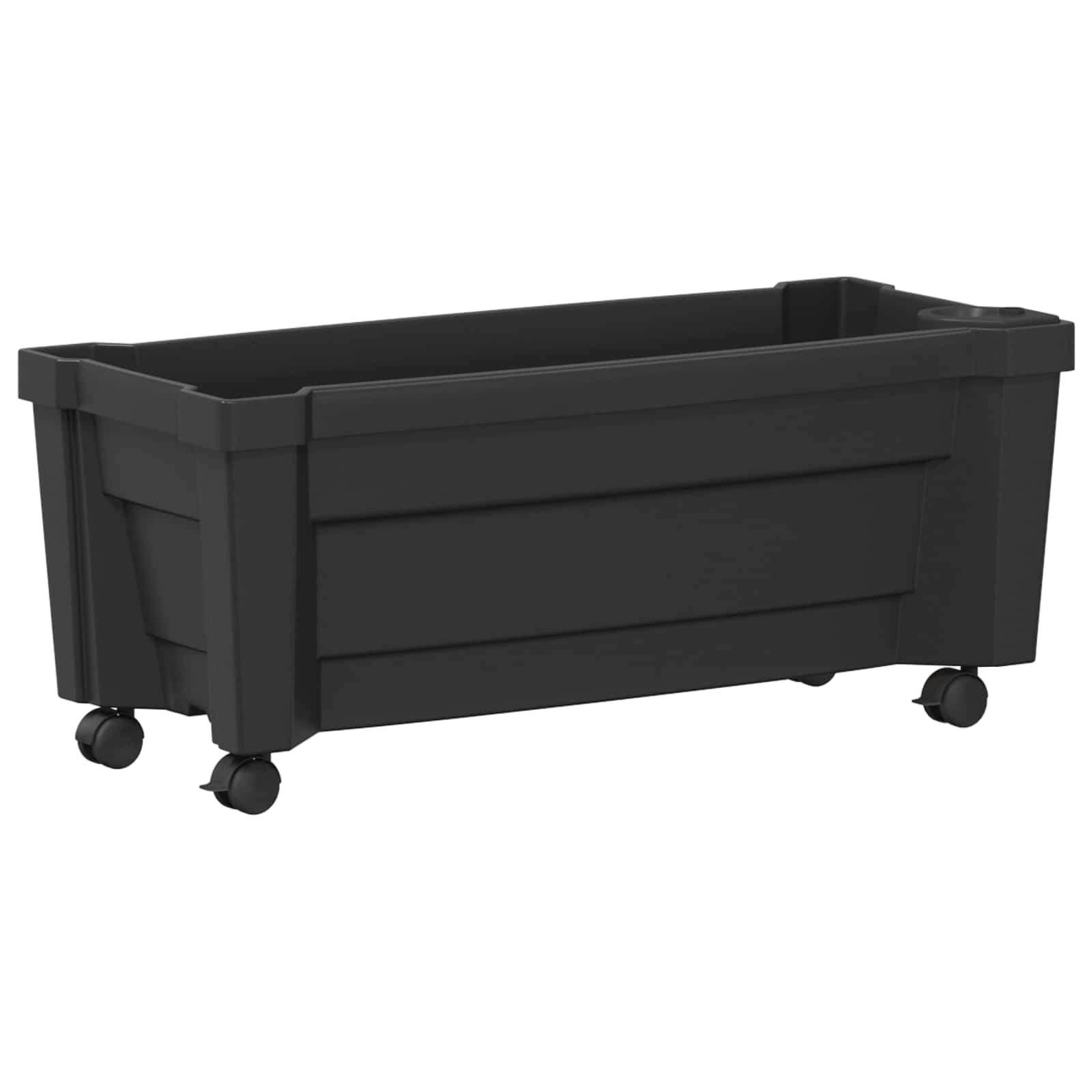 Calypso plante med hjul Antracit 79 x 35 x 33 cm PP billede